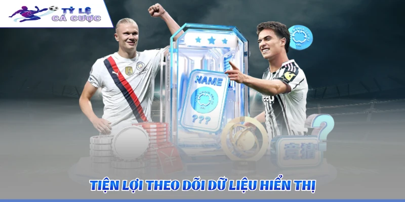 Tiện lợi theo dõi dữ liệu hiển thị